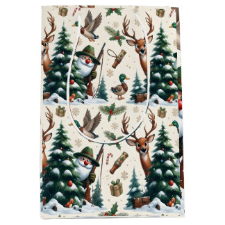 Deer, Ducks & Hunter Medium Gift Bag
