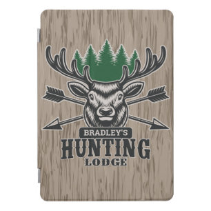 Deer Elk Hunter ADD NAME Bow Hunting Lodge Cabin iPad Pro Cover