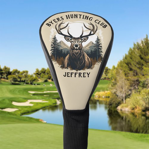 Deer Elk Hunters Golf Head Cover
