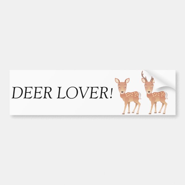 Deer Family Bumper Sticker (Front)