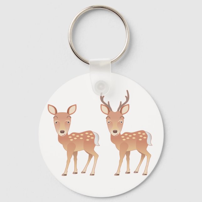 Deer Family Keychain (Front)