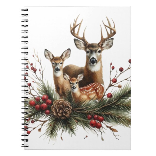 Deer Family  Notebook (Front)