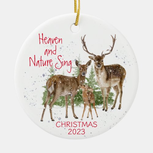 Deer Family Ornament Ornament for Dad For Him