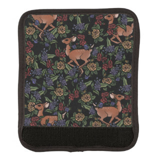 Deer Fawn Floral Pattern Luggage Handle Wrap