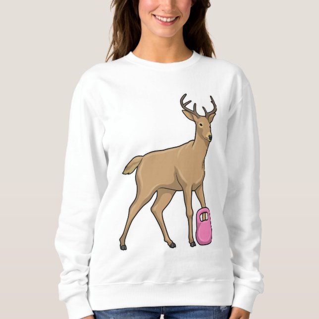 Deer Fitness Dumbbell Sweatshirt (Front)