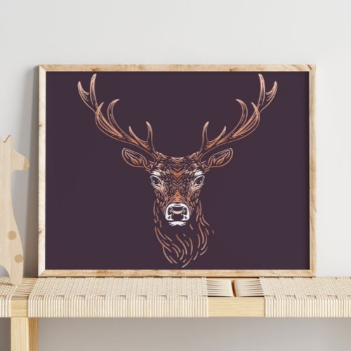 Deer  Forest Animal Deer Wall Print