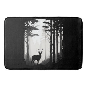 Deer Forest Wildlife Bath Mat