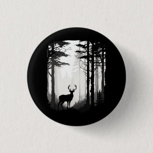 Deer Forest Wildlife Button
