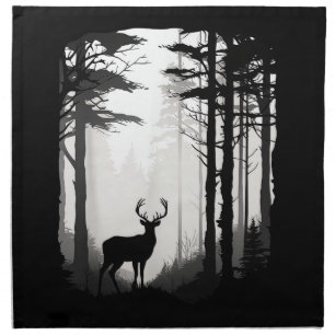 Deer Forest Wildlife Cloth Napkin