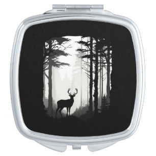 Deer Forest Wildlife Compact Mirror