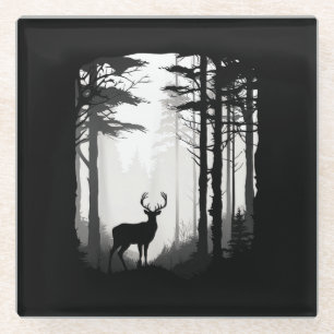 Deer Forest Wildlife Glass Coaster