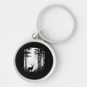 Deer Forest Wildlife Keychain