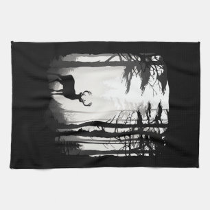 Deer Forest Wildlife Kitchen Towel