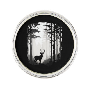 Deer Forest Wildlife Lapel Pin