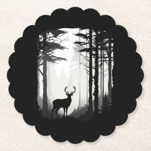 Deer Forest Wildlife Paper Coaster