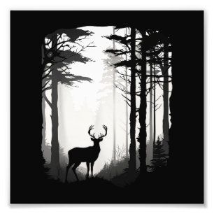 Deer Forest Wildlife Photo Print