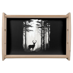 Deer Forest Wildlife Serving Tray
