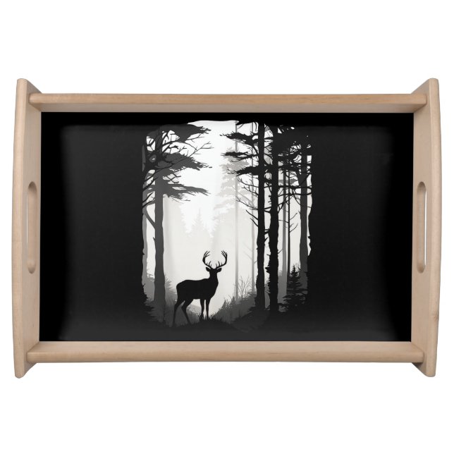 Deer Forest Wildlife Serving Tray (Front)