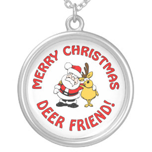 "Deer Friend" Christmas necklace