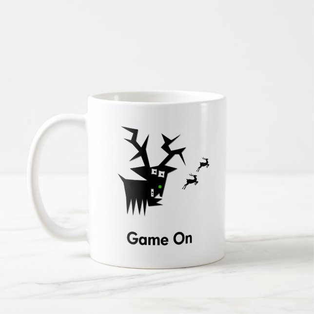 Deer Game On Coffee Mug (Left)