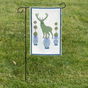 Deer GingerJars jar buck Topiary Garden Flag
