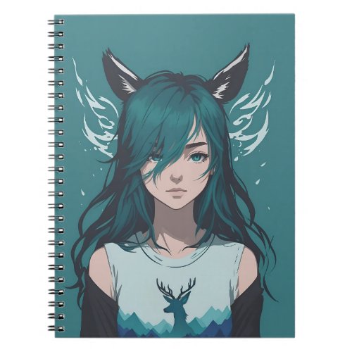 Deer girl Fauna Notebook