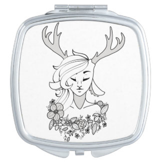 Deer Girl Mirror