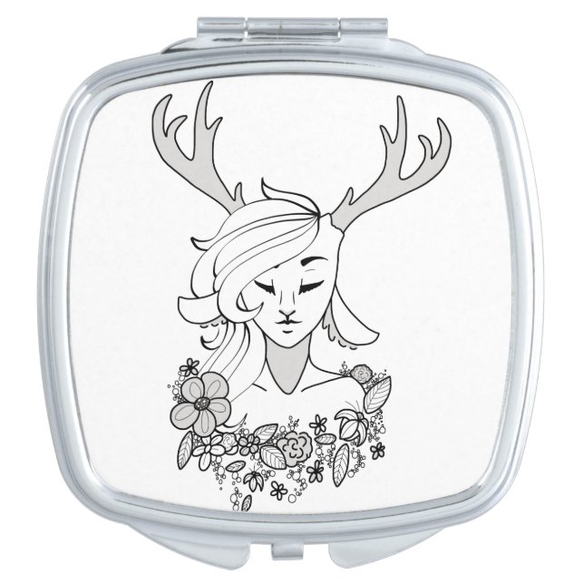 Deer Girl Mirror (Front)