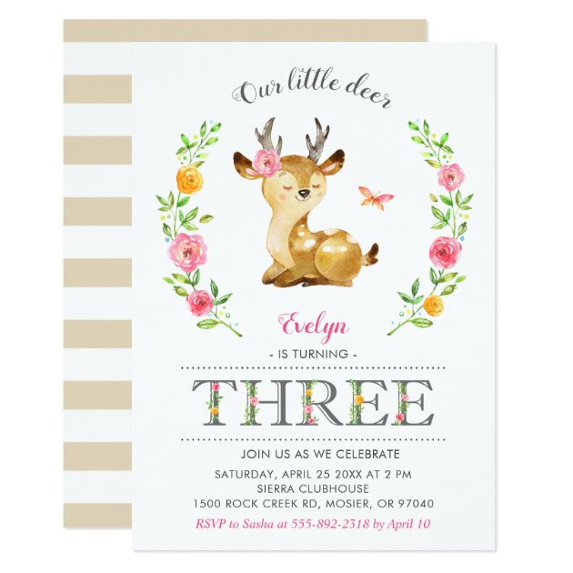 three lakes baby girl deer