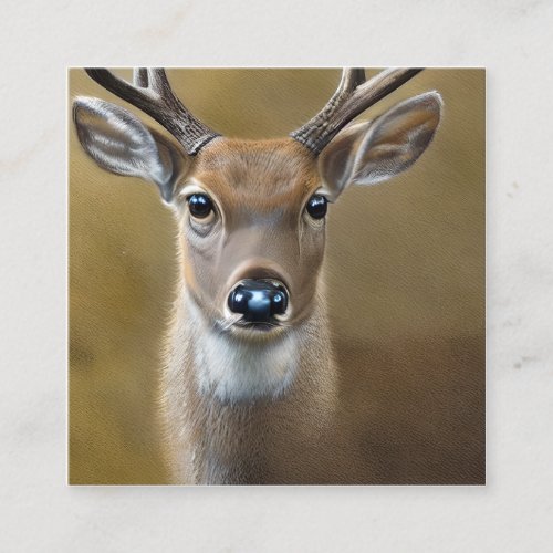 Deer Graphic Square Business Card