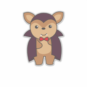Deer Halloween Cute Devil Vampire Costume Sticker