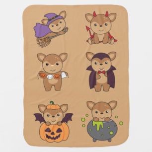 Deer Halloween Devil Pumpkin Vampire Costume Baby  Blanket