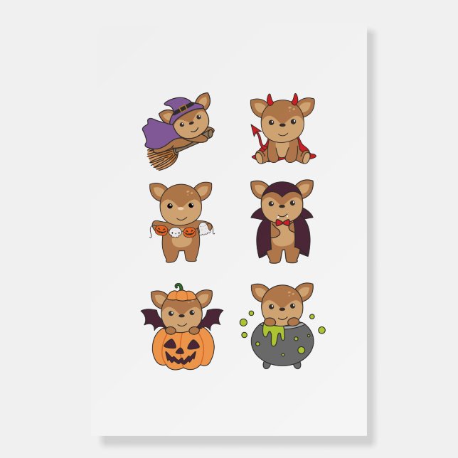 Deer Halloween Devil Pumpkin Vampire Costume Foam Board (Front)