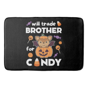 Deer Halloween Trade Brother For Candy Bath Mat