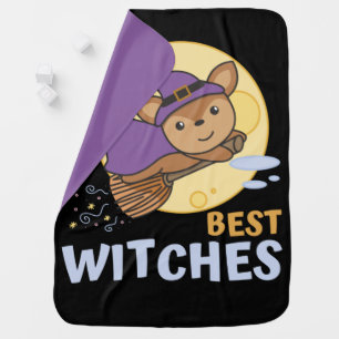 Deer Halloween Witch Children Witches Best Witches Baby Blanket