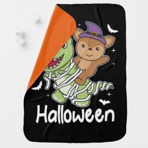 Deer Happy Halloween T-rex Mummy Costume Baby Blanket