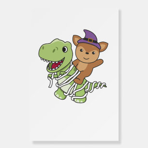 Deer Happy Halloween T-rex Mummy Costume Foam Board
