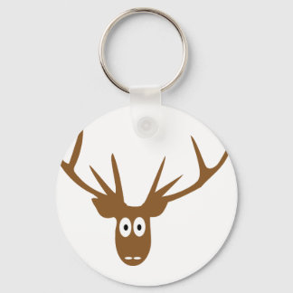 deer head antler keychain