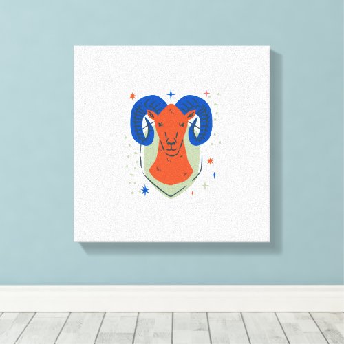 Deer Head Canvas Print