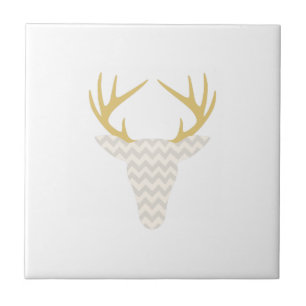 Deer Head Ceramic Tile
