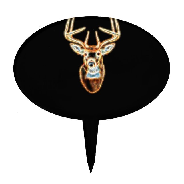 Deer Head Energy Spirit Cake Topper (Front)