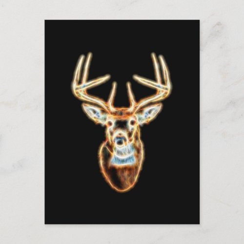 Deer Head Energy Spirit design Postcard