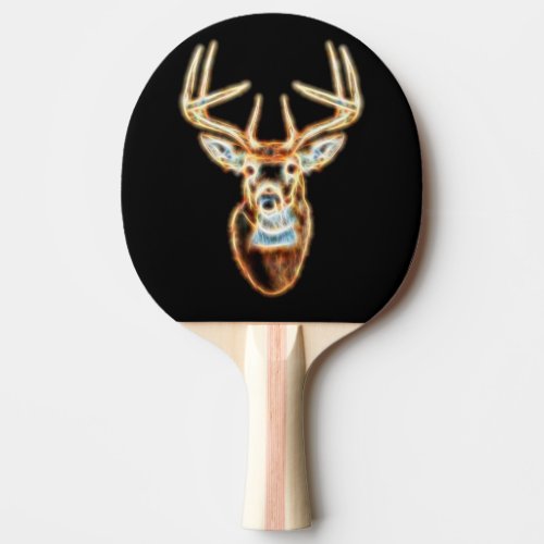 Deer Head Energy Spirit designs Ping_Pong Paddle