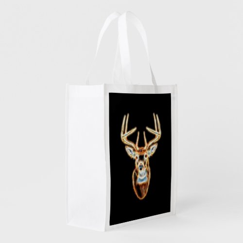 Deer Head Energy Spirit designs Reusable Grocery Bag