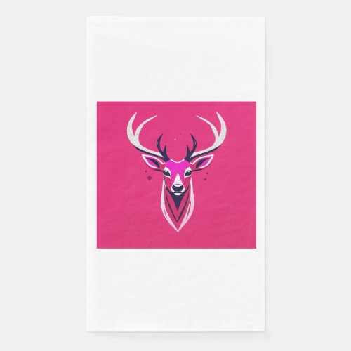 Deer Head Logo Graces Paper Napkins for Elegance