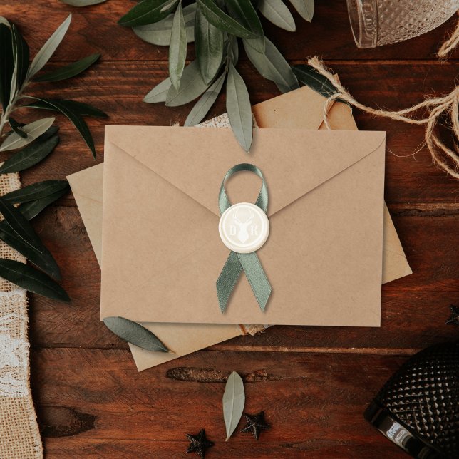 Deer Head Monogram Wax Seal Wax Seal Stamp (Creator Uploaded)