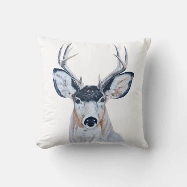 Deer Head Pillow (Front)