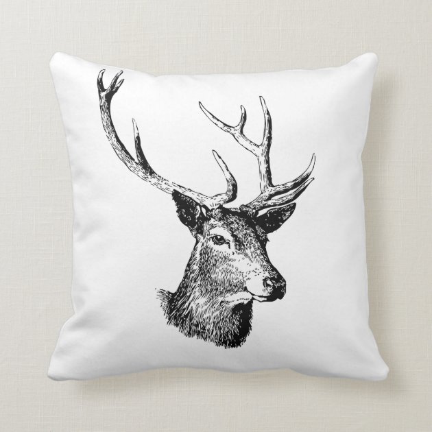 deer head pillow