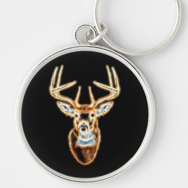 Deer Head pure Energy Spirit Keychain (Front)
