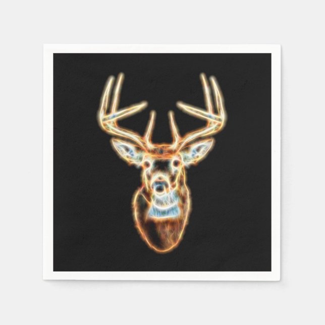 Deer Head pure Energy Spirit Paper Napkins (Front)